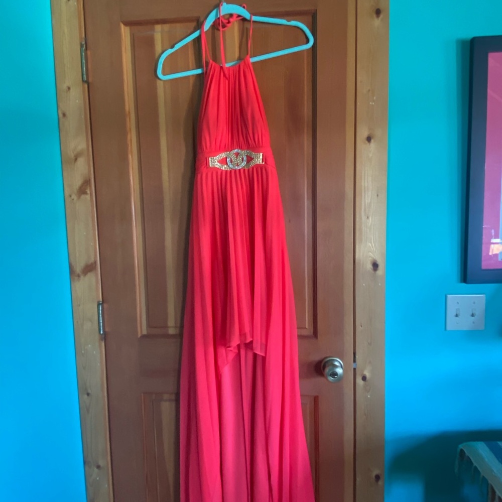 Coral formal dress
